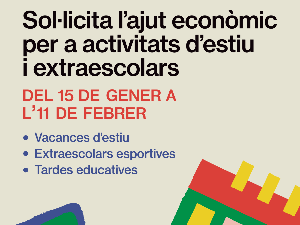 Novetats importants sobre les beques per a activitats extraescolars i&nbsp;casals